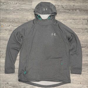 Under Armour Charcoal Hoodie with Teal Details